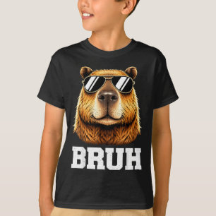 T-shirt Mème de capybara bruh drôle énergie de capybara co