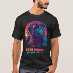 T-shirt Mème de castor polonais amusant - Bobr Bober Kurwa