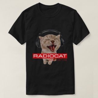 T-shirt Mème de chat DJ hurlant Casque Amoureux de musique