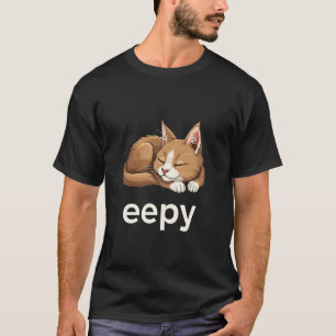 T-shirt Meme de chat endormi drôle et mignon