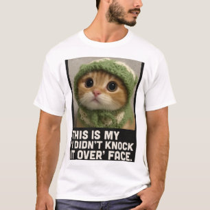T-shirt Mème de chaton mignon – “Je ne l'ai pas renversé” 