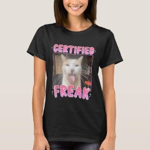 T-shirt Mème de chats Freak Certifié Chats de chèvre Sarca