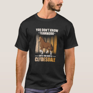 T-shirt Mème de cheval de trait pour un cavalier de Clydes