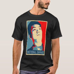 T-shirt Mème de dégât émotionnel gars asiatique humour sar