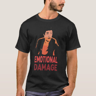 T-shirt Mème de dommages émotionnels Asiatique gars rétro