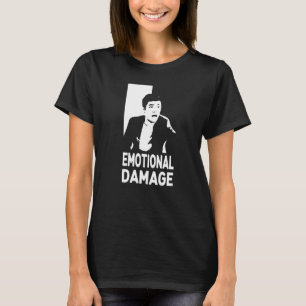 T-shirt Mème de dommages émotionnels Silhouette de gars as