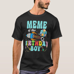 T-shirt Mème De L'Anniversaire De L'Astronaut Boy Space Pa