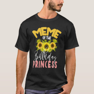 T-shirt Mème De L'Anniversaire Princesse Tournesol Corresp