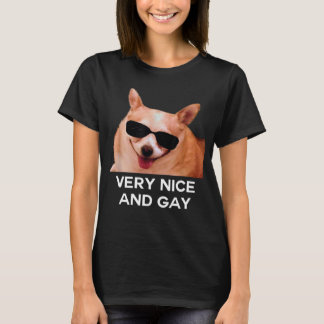 T-shirt Mème De Lunettes De Chien Gay Et Très Sympa