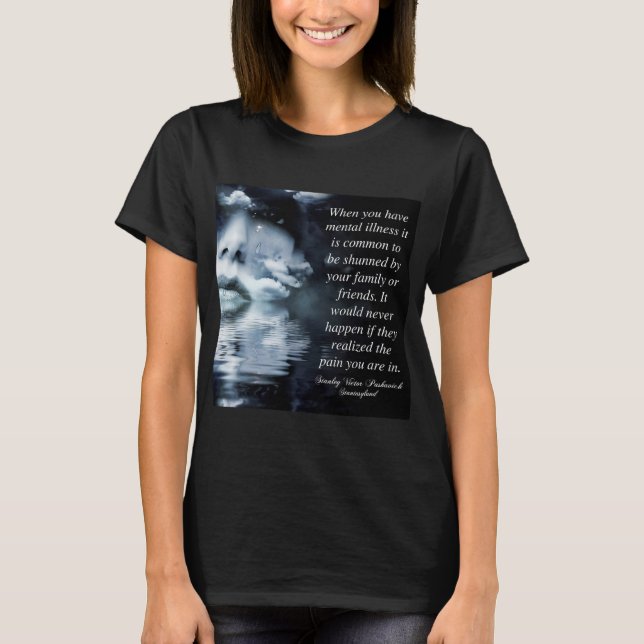 T-shirt Mème de maladie mentale ignoré (Devant)
