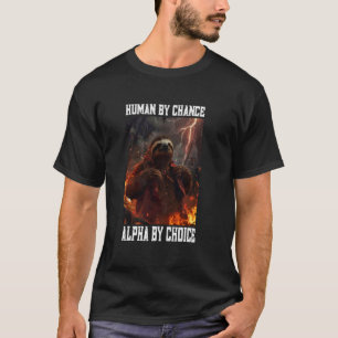 T-shirt Mème de paresseux alpha Cringe drôle animal cringy
