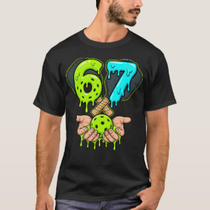 T-shirt Mème de Pickleball Dink Fort Restez En Dehors De L