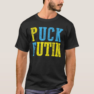 T-shirt Mème de Puck Futin Je soutiens l'Ukraine Amour ukr