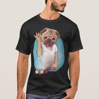 T-shirt Mème de pug drôle de cuisine Pug dans la cuisine P