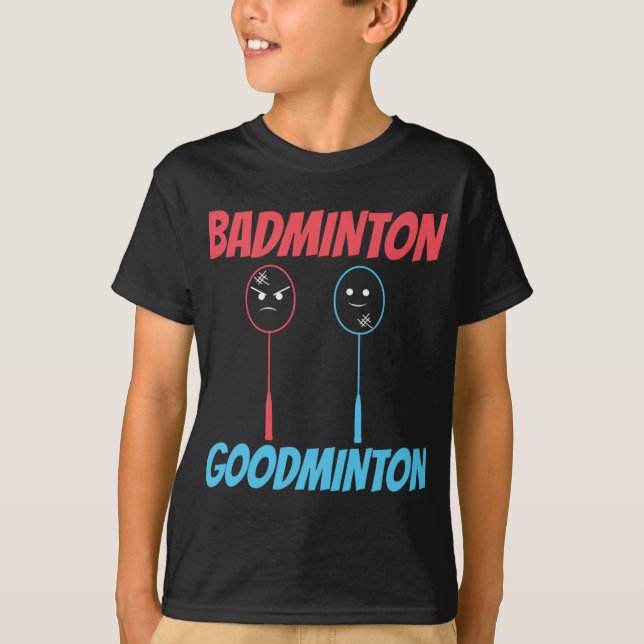 T-shirt Mème de raquette Badminton Goodminton (Devant)