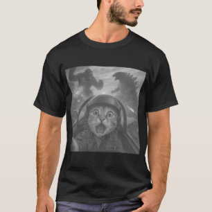 T-shirt Mème de selfie de chat pilote