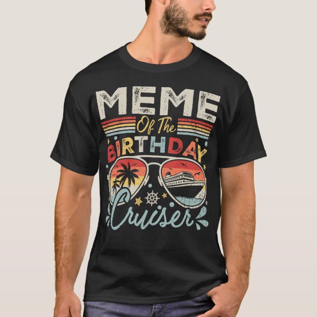 T-shirt Mème des hommes de vacances de croisière d'anniver (Devant)