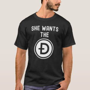 T-shirt Mème Dogecoin Drôle Elle Veut Le Doge D HODL À T