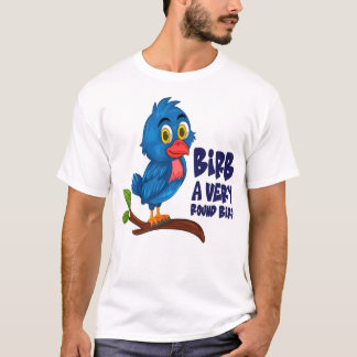 T-shirt Mème d'oiseau drôle Birb rond Cartoon Cadeau