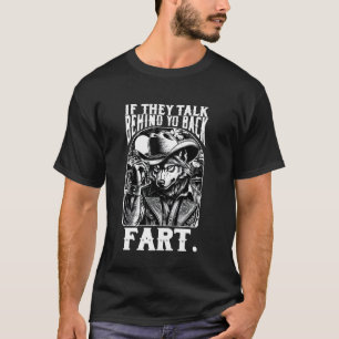 T-shirt Mème Drôle Alpha Wolf S'Ils Parlent Derrière Votre
