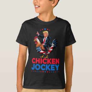 T-shirt Mème drôle de Jockey de poulet Trump