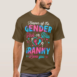 T-shirt Mémé drôle rose ou bleu t'aime révélation de sexe
