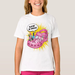 T-shirt Même en Crocs, par Natasha Us