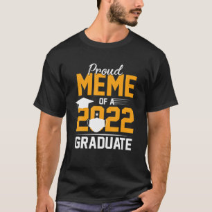 T-shirt Mème Fière D'Un Masque De Visage Senior Graduate 2