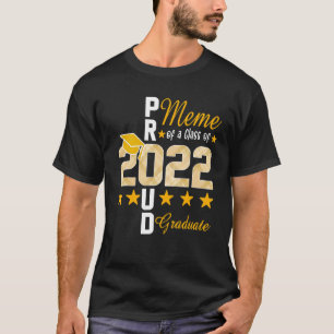 T-shirt Mème Fière D'Une Classe De 2022 Diplômé Senior 202