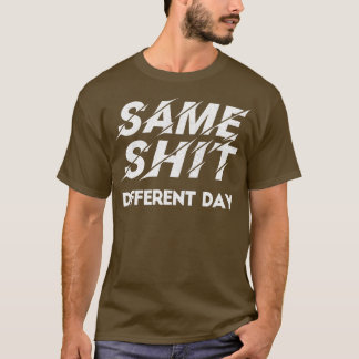 T-shirt Même jour Retro Typographie Design