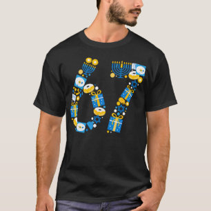 T-shirt Mème juif drôle 67 Hanukkah Couple Assorti Six 