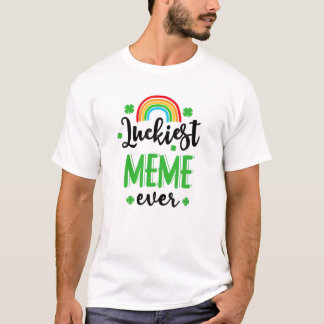T-shirt Mème le plus chanceux jamais St.Patrick's Day Rain