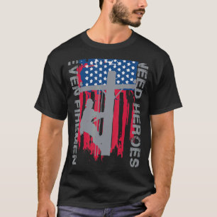 T-shirt Même les pompiers ont besoin de Heroes Lineman