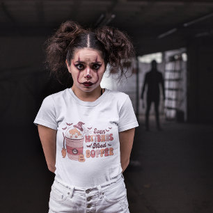 T-shirt Même Les Sorcières Ont Besoin De Café Halloween Fa