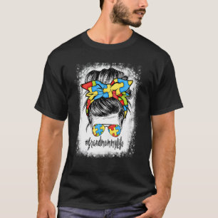 T-shirt Mémé Life Chignon Désordonné Bandeau Lunettes Aut
