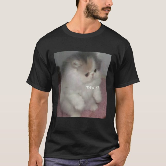 T-shirt mème miaulement de chat (Devant)
