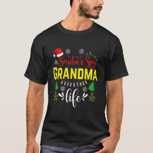 T-shirt Mémé Noël vie Santa espion