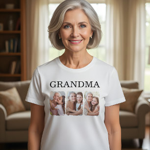 T-shirt Mémé photo de famille personnalisée