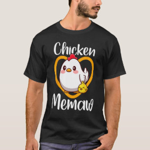 T-shirt Mémé poulet mignon de la famille d'éleveur de vola