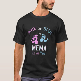 T-shirt Mème Rose Ou Bleu Vous Aime Bébé Genre Reveal Par