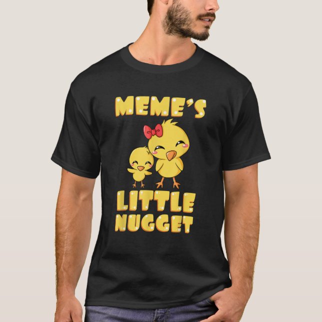 T-shirt Mème s Little Nugget Chicken Lover Grand-mère (Devant)