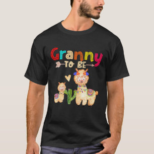 T-shirt Mémé sera Lama Baby Shower Grand-mère