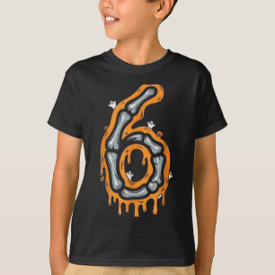 T-shirt Mème Six Sept 6 7 Costume d'Halloween de squelette