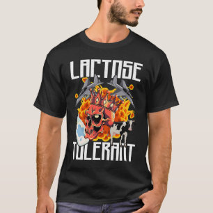 T-shirt Mème tendance tolérant le lactose