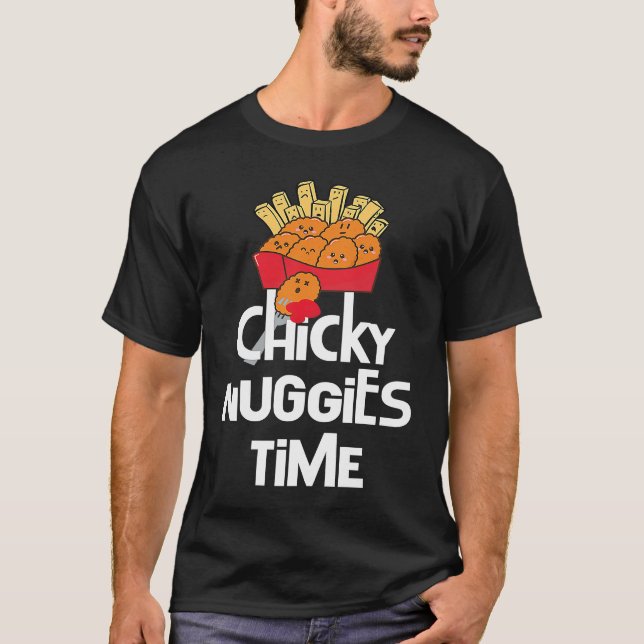 T-shirt Mème Viral Nugget de poulet Trend Nuggies de poule (Devant)