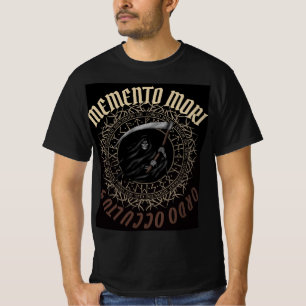 T-shirt Memento Mori Ordo Occultus Faucheur Runique Cercle