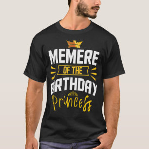 T-shirt Memere De L'Anniversaire De La Princess Party Anni