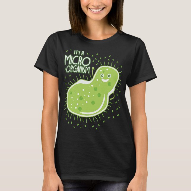 T-shirt Mèmes de biologie Bactéries de l'enseignant (Devant)