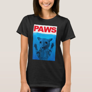 T-shirt Mèmes de chat drôles de pattes Kitty Chats Papas M