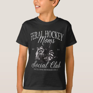 T-shirt Mèmes de raton laveur du club social de mamans de 